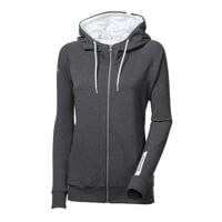 ANGELA women's bamboo hoodie anthracite melange