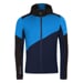 TERRITORY HOODY men's full-zip hoodie black/lt.blue/dk.blue